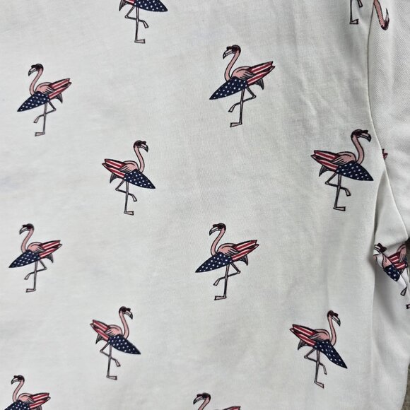 Denim & Flower Ricky Singh Flamingo Print T-Shirt - Picture 3 of 10